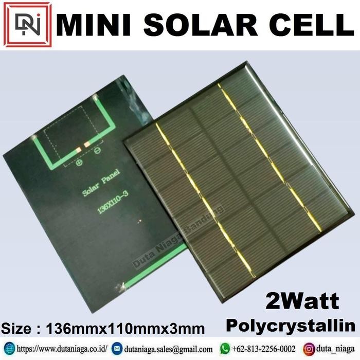 Yok Di Order Mini Solar Cell 2 Watt 6V Solar Panel Solar Cell Panel Surya