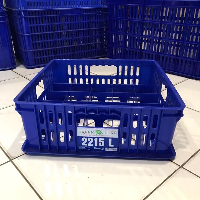 Baru.. Container/Krat Industri Gelas 25 Bh 2215L Green Leaf