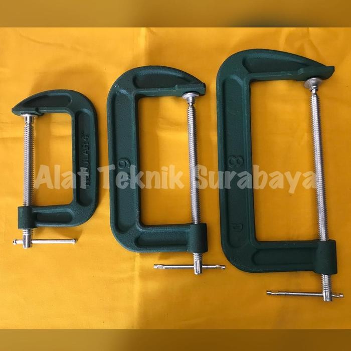CATOK C 8" 10" 12" INCH / CLAMP KLEM JEPIT PENJEPIT PRESS KAYU BESI TERMURAH
