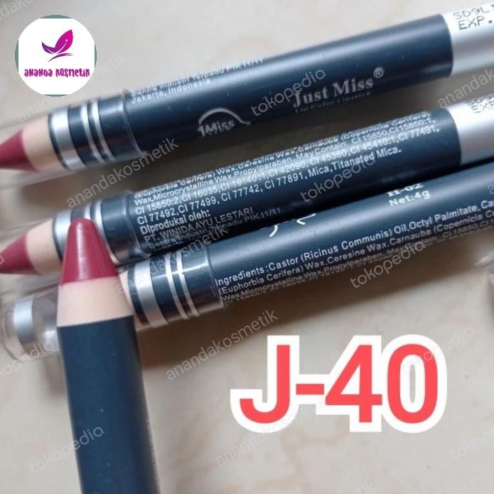 LIPSTIK JUST MISS SERUT J40 - LIPSTIK PENSIL JUSTMISS SERUT J 40