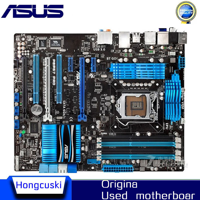 For ASUS P8P67 PRO P67 original motherboard DDR3 LGA 1155 boards 32GB USB2,0 USB3.0 SATA3.0 Desktop 
