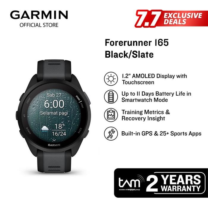 Garmin Forerunner 165 - Black/Slate