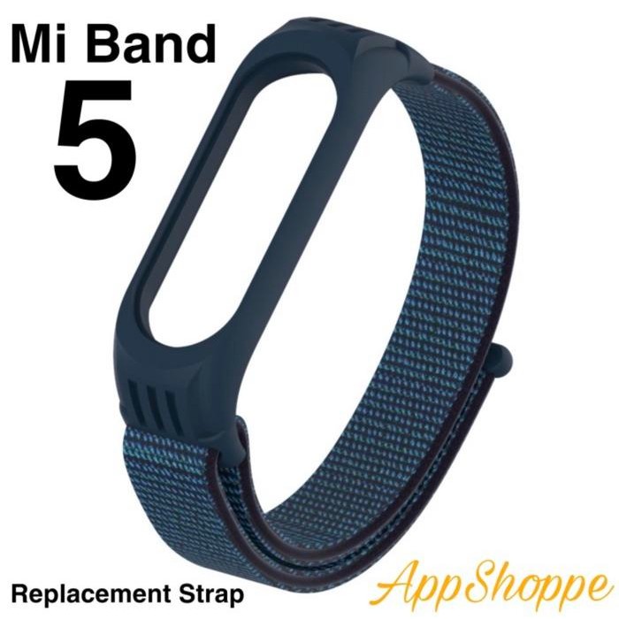 Xiaomi Mi Band 5 4 3 STRAP Nylon Woven with Silicone Frame ADJUSTABLE