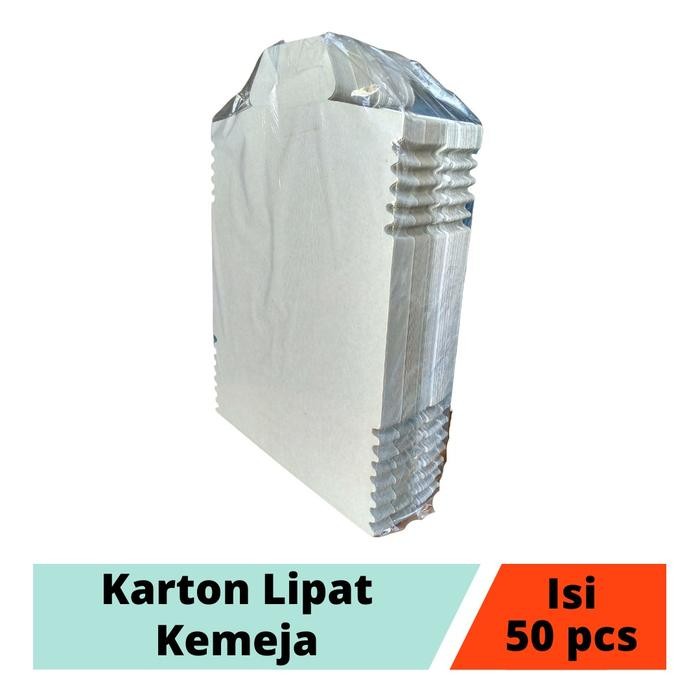 

(Isi 50 pcs) Karton Penyangga Packing Kemeja Lipat Satuan