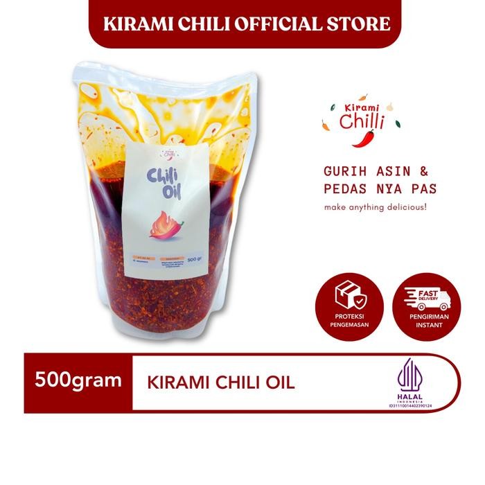 

PAGAMART MINYAK CABAI HALAL 500GRAM KIRAMI CHILI OIL PEDAS SAMBAL SAUS INSTAN RAMEN