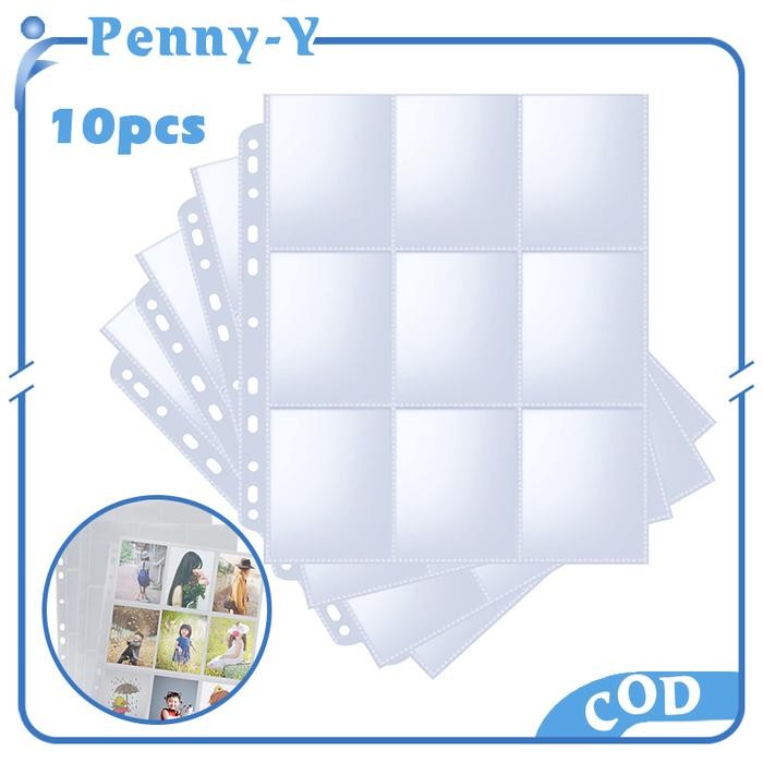 

BEST SELLER 10pcs 9 Pockets A4 Binder Sleeve Clear Sleeve Photocard Binder Sleeves