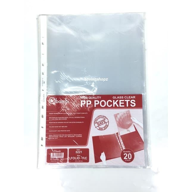 

BEST SELLER PP Pockets Bambi F4/ Plastik Binder F4