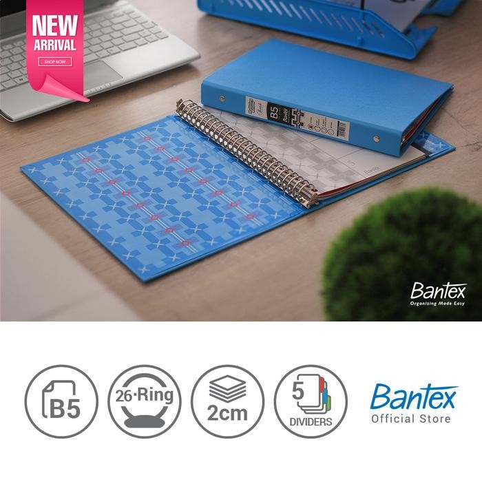 

BEST SELLER Bantex B5 Multiring Binder - Sky Blue - Batik Series (1 Pcs) #1336 23