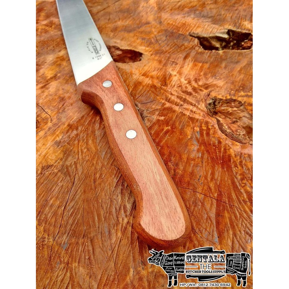 PISAU SEMBELIH BUTCHER F. DICK 21CM, BUBINGA WOOD HANDLE