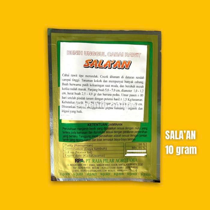 Benih Cabe Rawit Setan Salakan SalaAn 10 Gram Raja Seed Rawit Merah