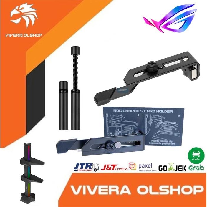 TERBARU Premium Holder VGA Card GPU Stand Sag Bracket Penyangga Vga - VGA Holder ROG