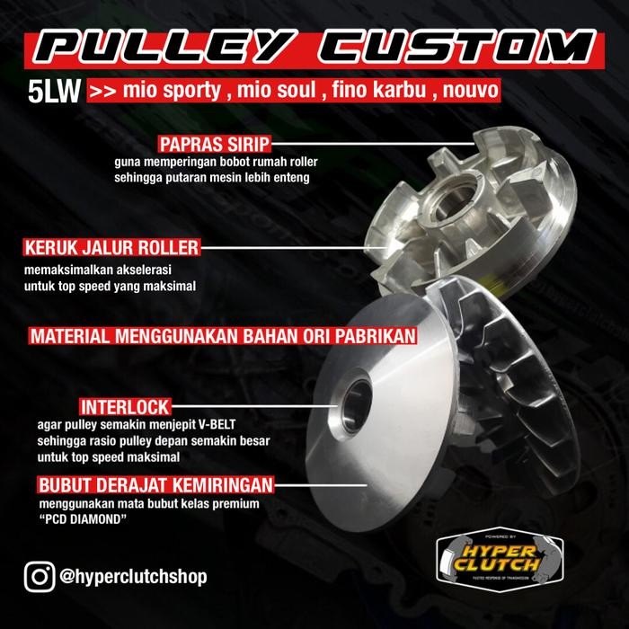pulley rumah roller mio sporty mio soul custom