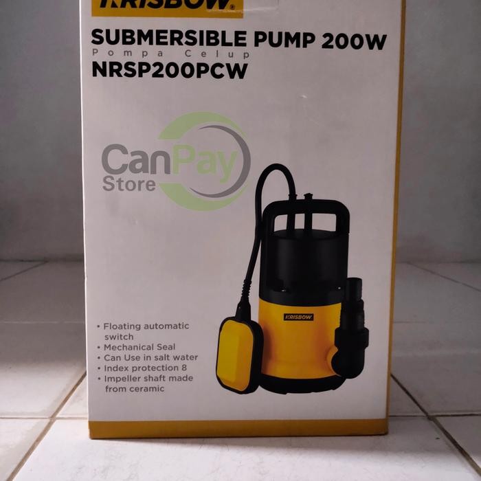 Termurah Krisbow Pompa Submersible 200W Pompa Celup