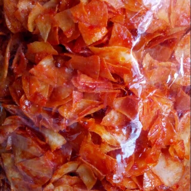 

Sedia Keripik singkong doyan balado pedas basah 1/2KG