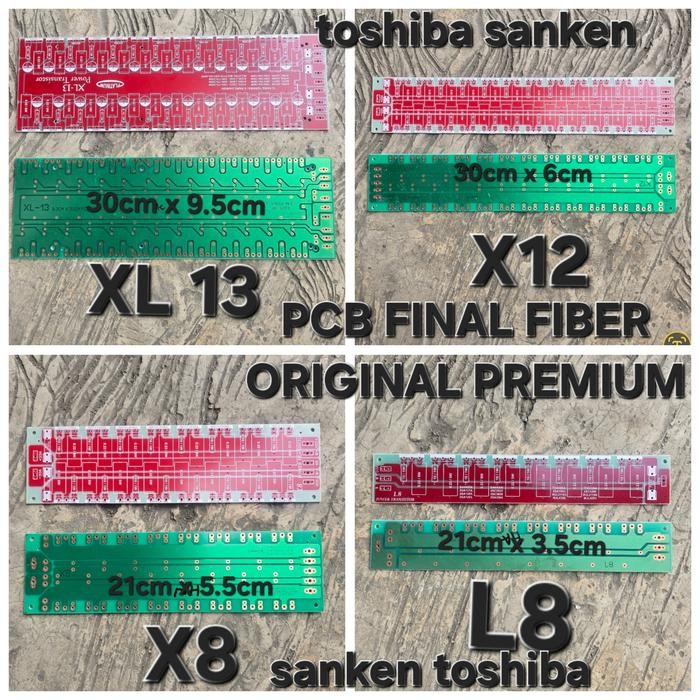Terlaris ORIGINAL PREMIUM FIBER FINAL PCB LINE TRANSISTOR TOSHIBA SANKEN TIP MJL PARAREL FINAL POWER