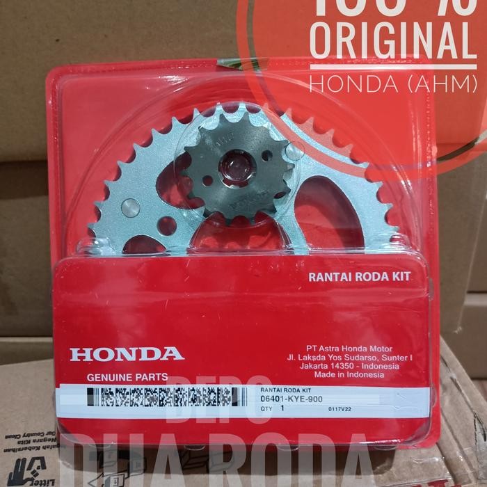 GEAR SET / RANTAI RODA MEGAPRO MONOSHOCK (ORI AHM) // 06401-KYE-900