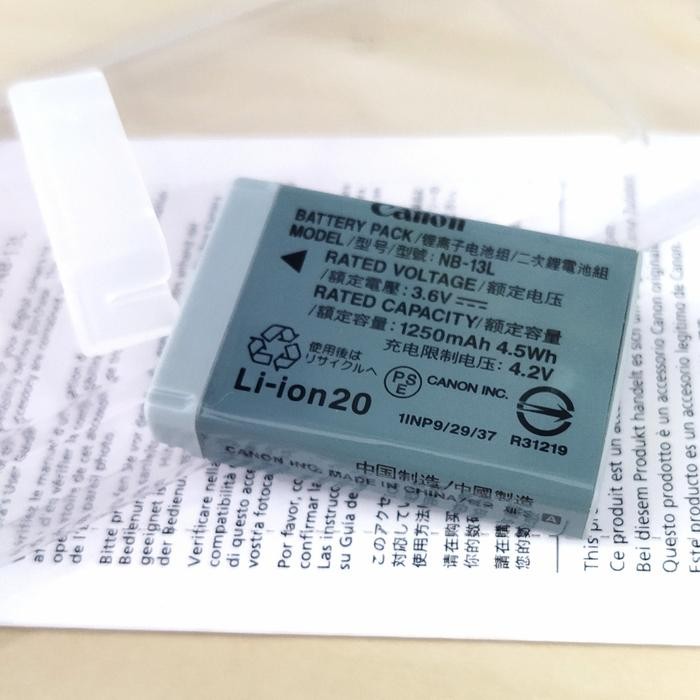 THE BEST BATERAI CANON POWERSHOT G5X G7X II G9X SX620 SX720 SX740HS NB-13L OEM KODE 1323