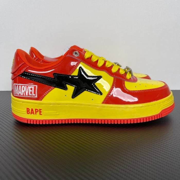 Bape A Bathing Ape Bapesta Marvel Studios Yellow Red GK