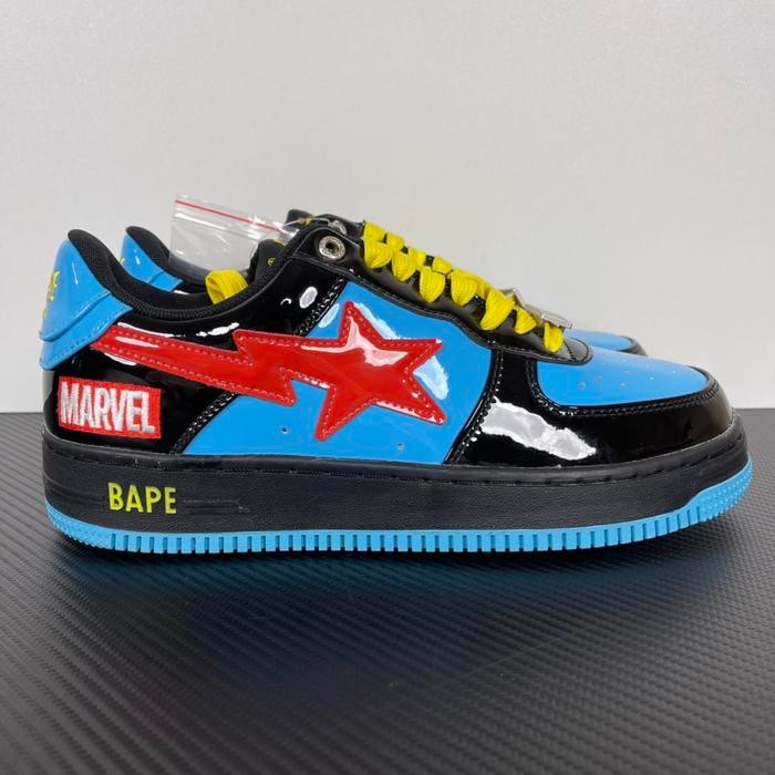 Bape A Bathing Ape Bapesta Marvel Studios Black Blue GK