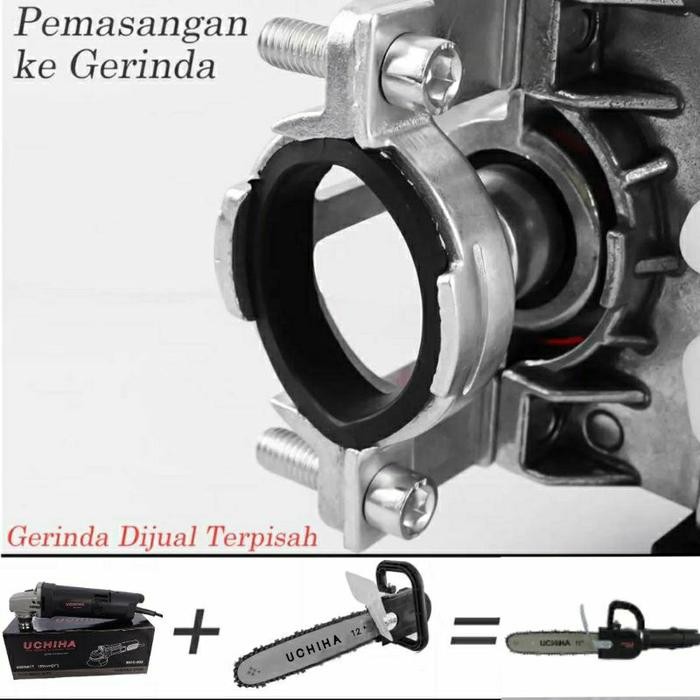 (Allthebest) UCHIHA Gergaji mini gerinda tangan / Adaptor chainsaw konverter adapter gerinda /