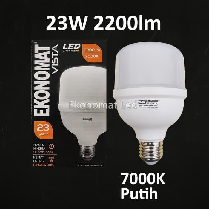 (Allthebest) Lampu LED Ekonomat VISTA 23w 33w 40w 50w Putih Watt W Kapsul Capsule