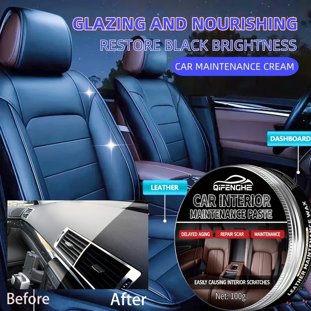 IMPORT Car Interior Wax Care Wax Leather Maintenance Wax Wax Dial Wax Car Seat Cushion Renovation