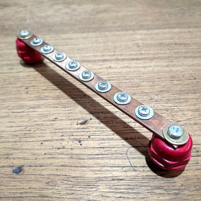 (Allthebest) Busbar tembaga nol netral rst + lengkap isolator