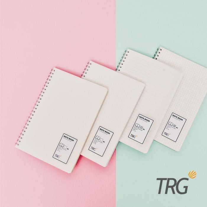 

Buku Tulis A5 Dot Grid Plain Ruled TRG - Clear Cover Spiral Notebook