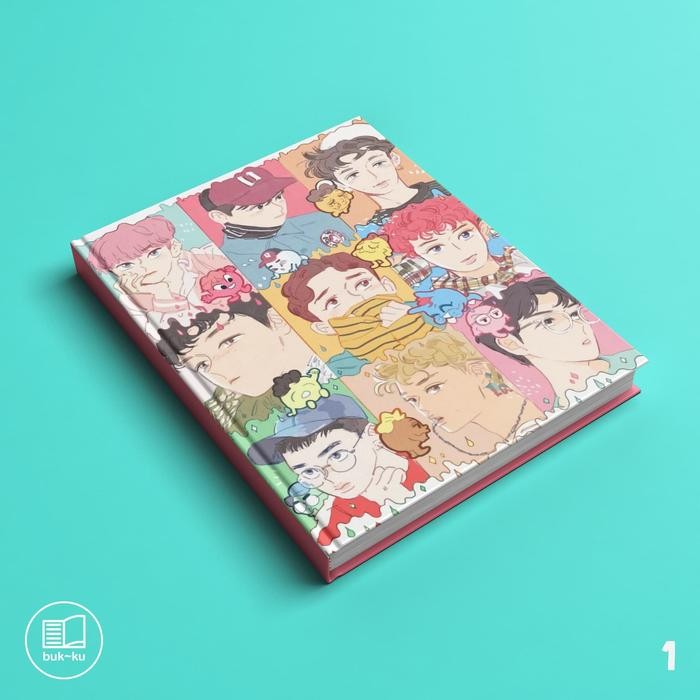 

Buku custom KPOP Korea notebook catatan Tulis EXO BOYBAND