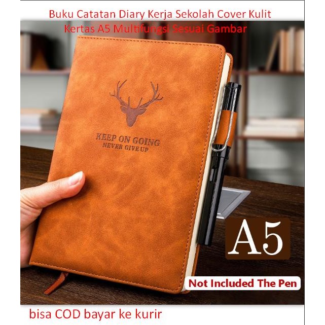 

Buku Catatan Diary Kerja Sekolah Cover Kulit Kertas A5 Multifungsi Sesuai Gambar