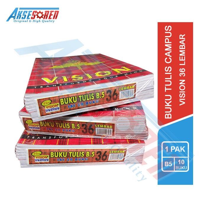 

Buku Tulis Campus Vision [36 50 Lembar/1 Pack] / Sekolah Kampus 1 Pak