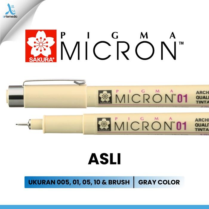 

Drawing Pen Sakura Pigma Micron Gray Color Pigment Ink Pulpen Warna