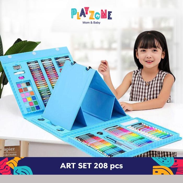 

Play Zone COD Crayon Set 150 & 208 Pcs / Pensil Warna / Alat Tulis / Krayon Mewarnai Cat Plastik