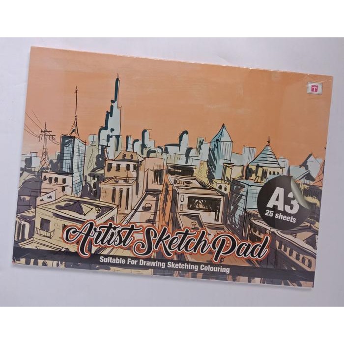 

sketchbook A3 25 lembar sketchpad A3 Cat Kertas Akrilik Stationery