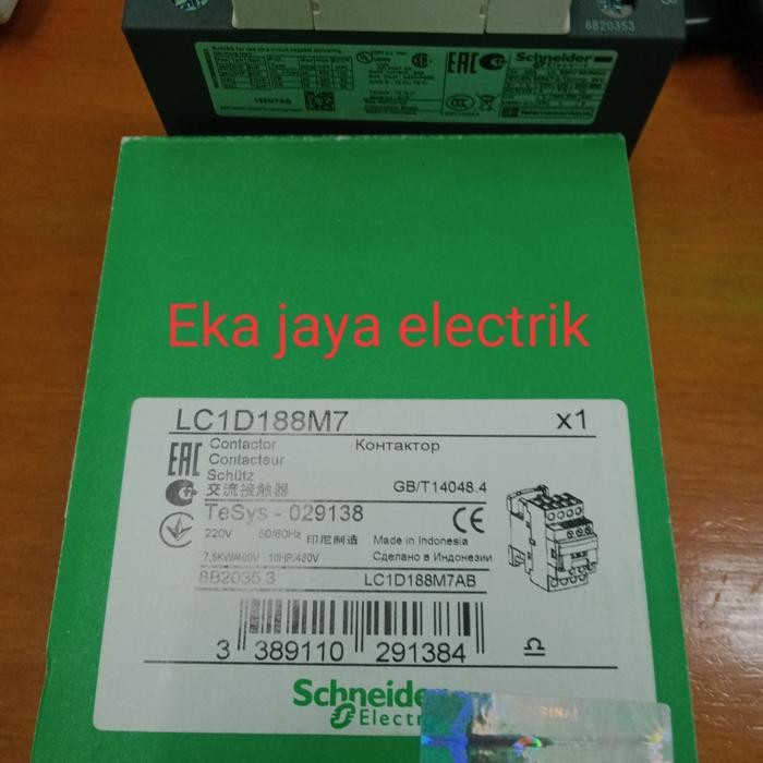 kontaktor schneider LC1D188M7 contaktor 4P 2NC 2NO