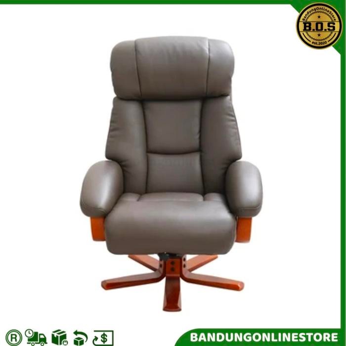 Kursi Sofa Direktur Recliner Dan Ottoman Kulit Abu Informa Kursi Direksi Cordoba Kursi Malas Air And