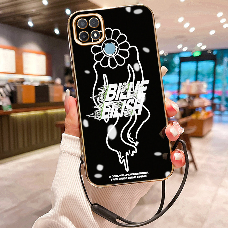 Casing Hp Untuk OPPO A15 A15s A35 Case Casing Lukisan Kesing HP Cesing Silikon Softcase disepuh tali