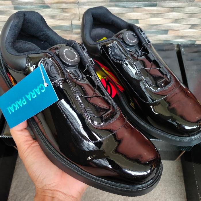 sepatu pdh tactical tali putar/sepatu PDH tali putar tni polri Pantofel Pria