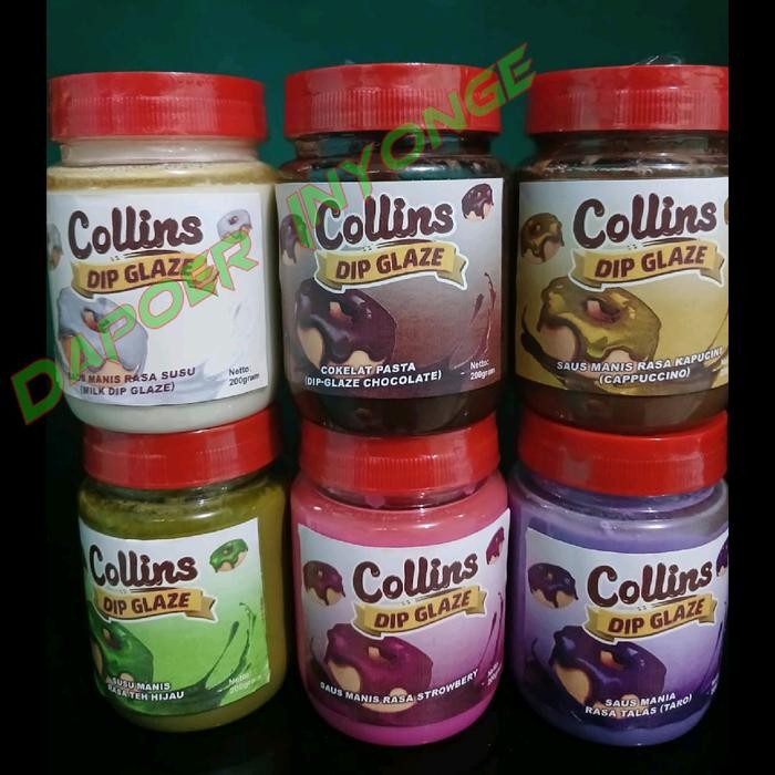 

New Collins dip glaze 200gr All varian (repack)