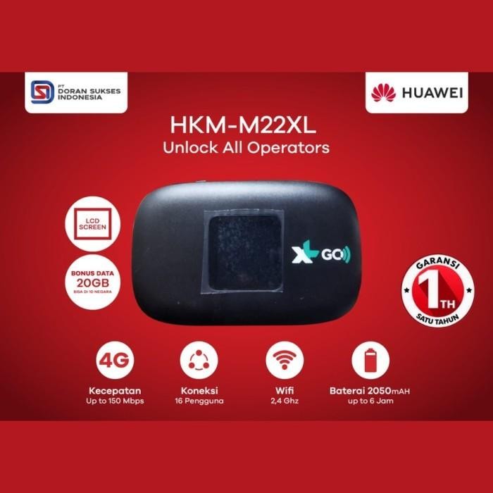 Huawei Modem HKM M22 Modem Wifi Mifi XL GO IZI Unlock All Sim Original