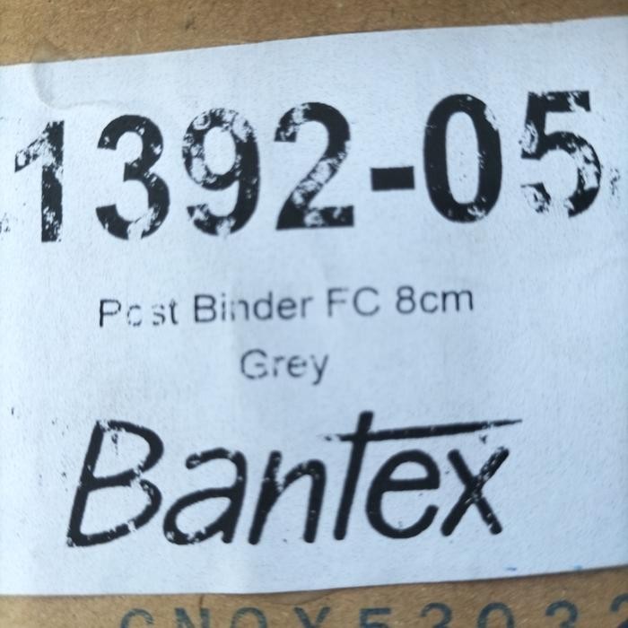 

Insert Post Pipe Binder Folio 8-Cm Bantex 1392-05 Gray (Abu-Abu)