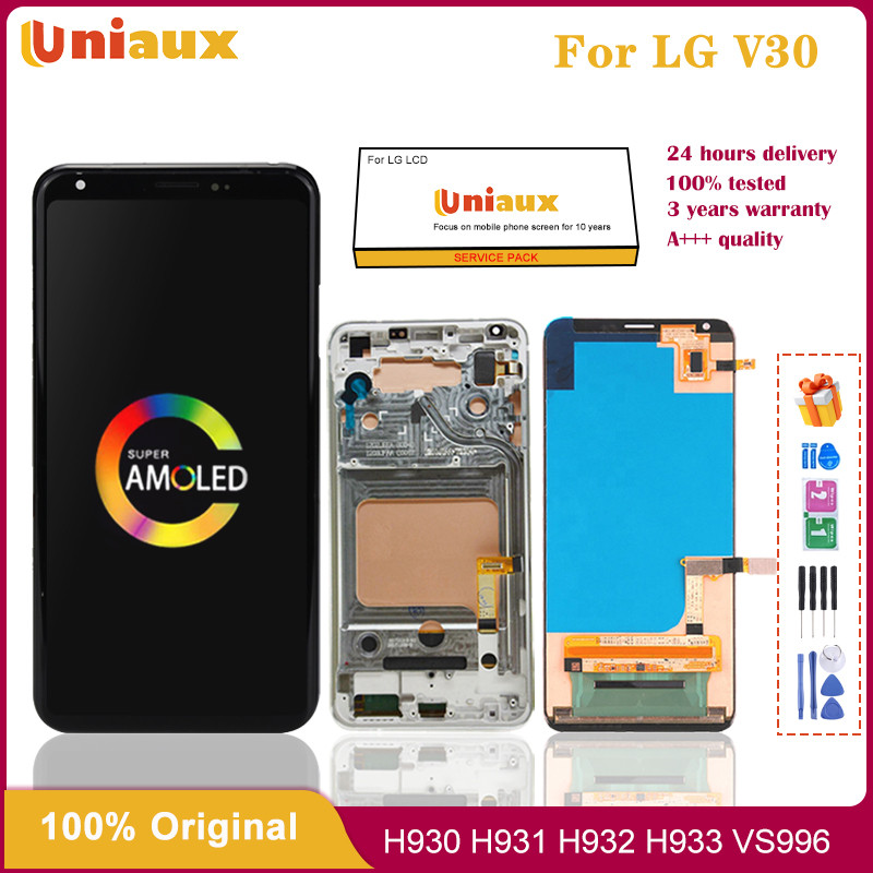Original  LCD Display Touch Screen For LG V30 ThinQ V30 Plus V30+ H930 H930DS H931 H932 H933 VS996 U