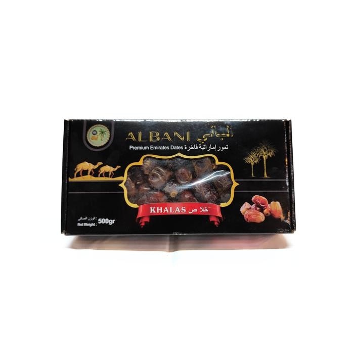 

Kurma Khalas 500gram Khalas Albani Kemasan Box