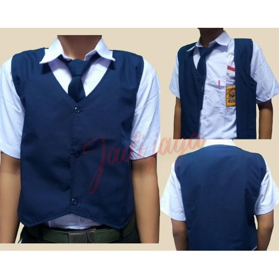 (Expert) Rompi Sekolah Anak SMP Warna Biru