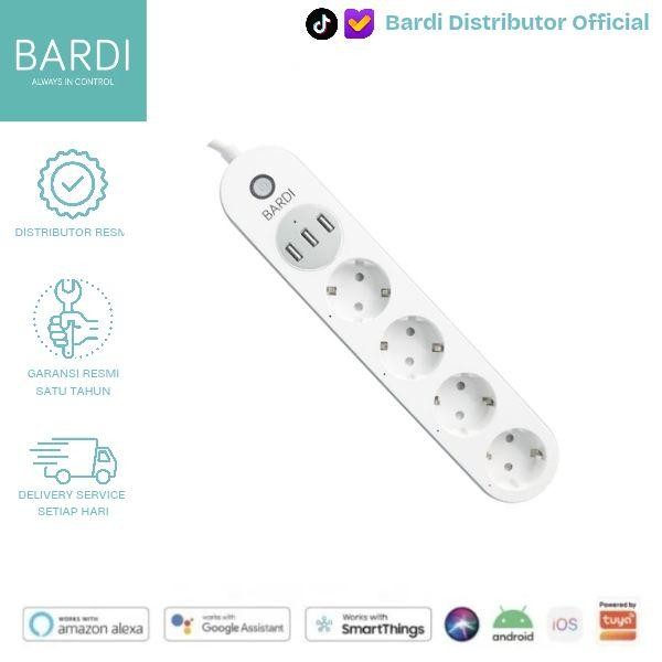 BARDI SMART POWER STRIP EXTENSION COLOKAN WIFI IOT SMART HOME SOCKET USB