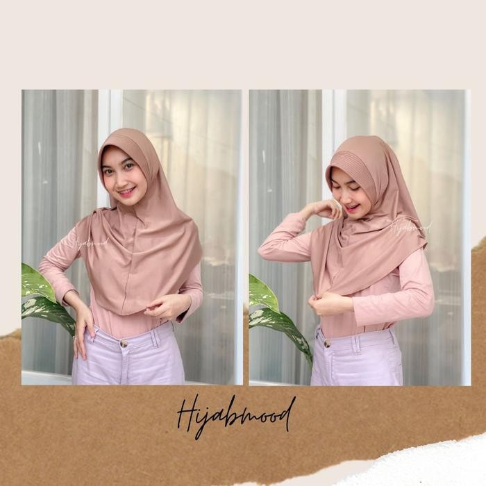 Bergo Jersey Shiren Bergo Panjang Jilbab Instan Kerudung Sekolah