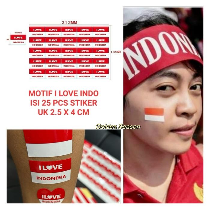 

25pcs Stiker Pipi HUT RI KEMERDEKAAN / Sticker Merah Putih 17 Agustus Hari Kemerdekaan