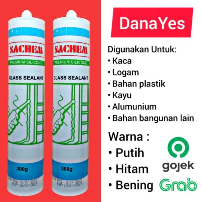 Expert Lem Sillicone Sealent Kaca Acetic Sealent Hitam Putih Bening