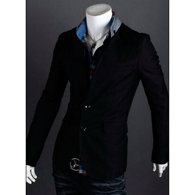(Expert) BLACK COCO - Blazer Jas Casual Koko Jasko Model baru Pria Cowok Gaul