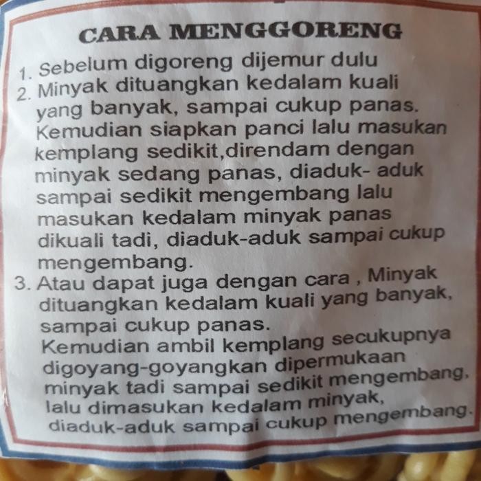 

Kemplang mentah udang super khas bangka 500 gr
